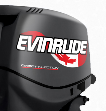 EVINRUDE Stars and Stripes decal set