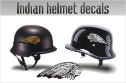 chief motorcycles helmet indian decal