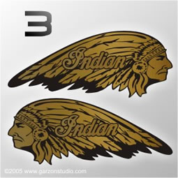 INDIAN HEAD TANK DECALS | EvinrudeDecals.com